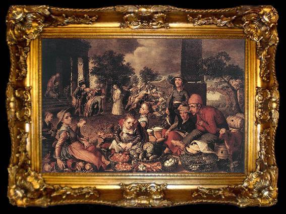framed  Pieter Aertsen Christ and the Adulteress, ta009-2